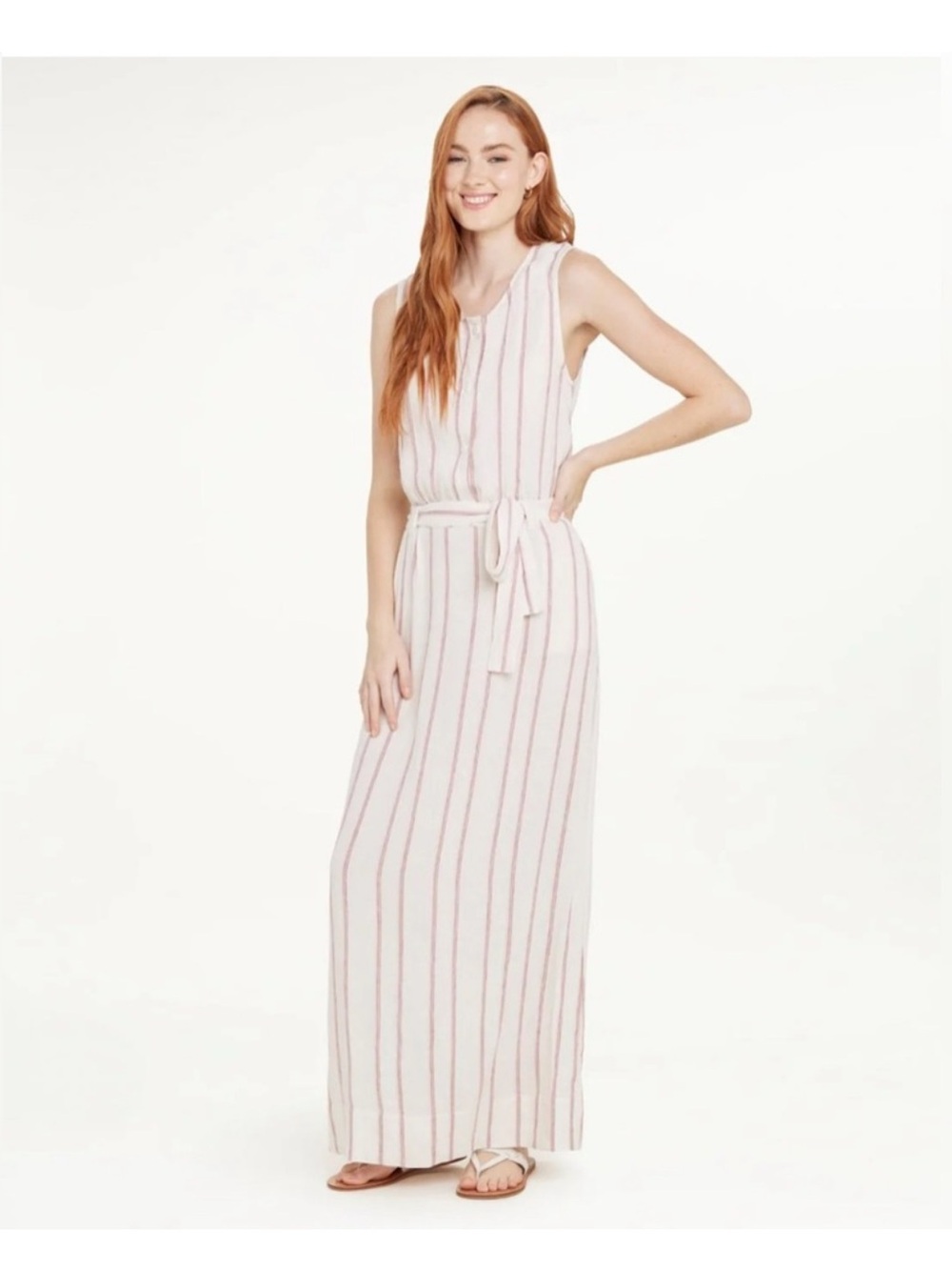 NWT Splendid Gail Sleeveless Maxi Dress in Parker Stripe Size XS